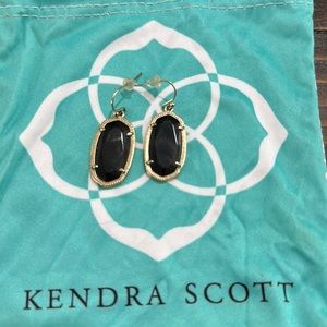 Kendra Scott Black Onyx Drop Earrings Elle